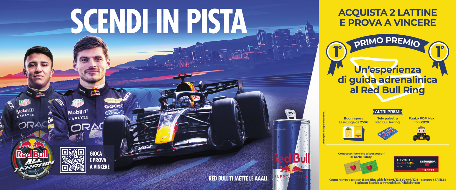 Esselunga sponsor di Oracle Red Bull team al gran premio di Monza dal 4 al 6 settembre 2026