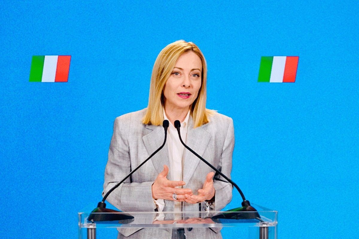 Il presidente del Consiglio, Giorgia Meloni