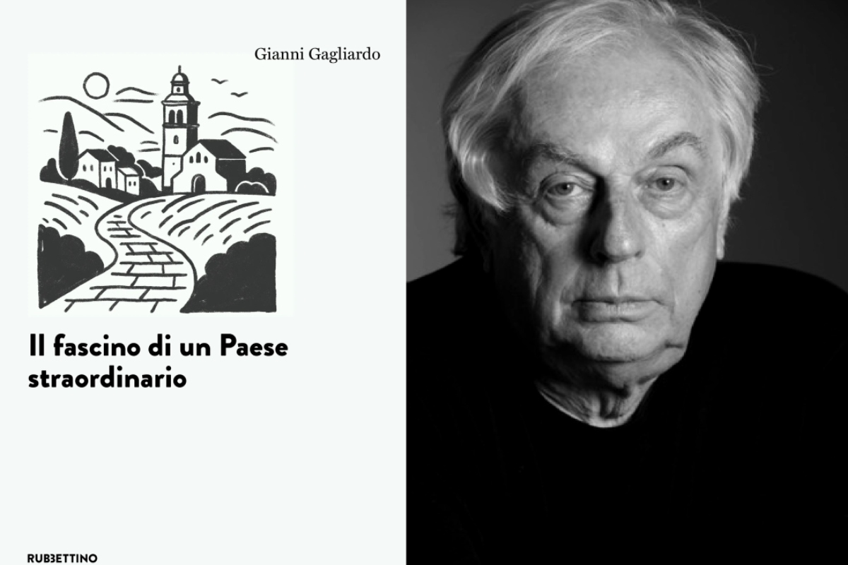 Copertina libro "ll fascino di un Paese straordinario" (Rubbettino, 2025) e l'autore Gianni Gagliardo
