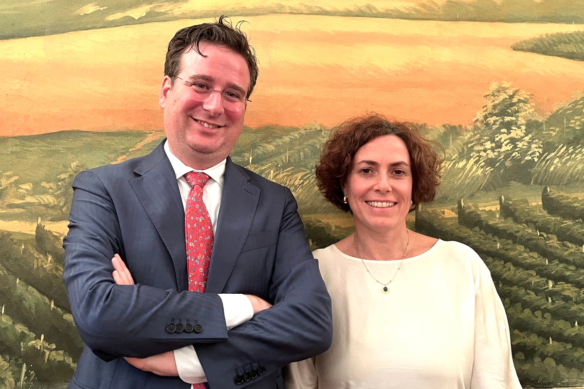 Gabriele Castelli e Francesca Migliarucci, rispettivamente direttore e vicedirettore Federvini