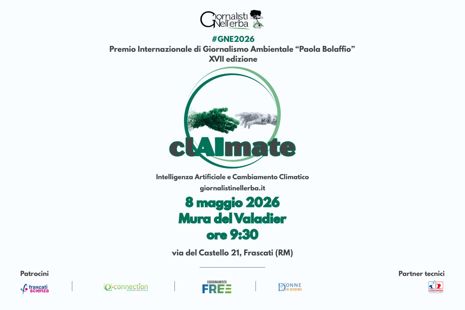 Locandina Premio Internazionale di Giornalismo Ambientale "Paola Bolaffio"