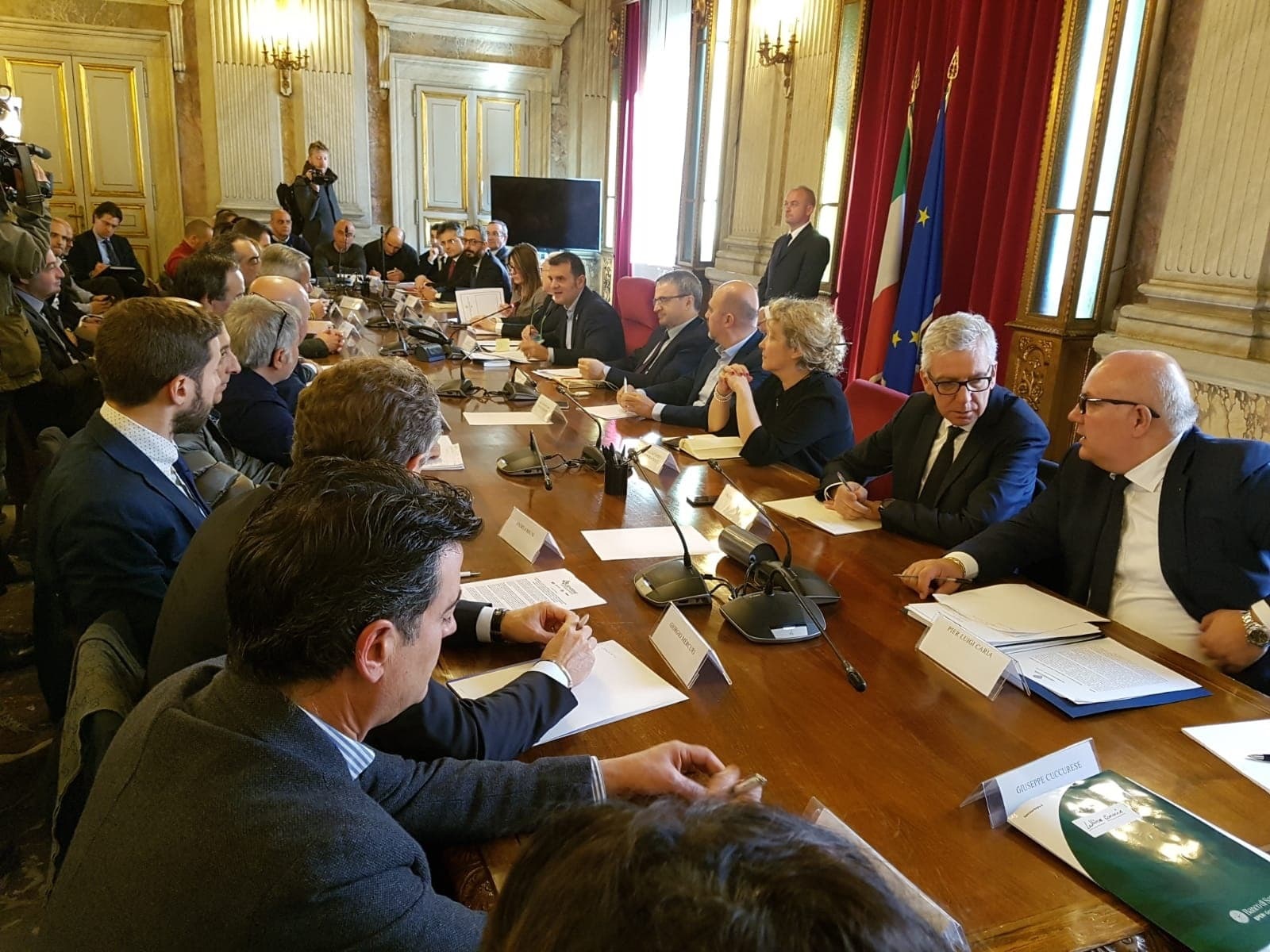Tavolo latte al ministero Politiche agricole svoltosi a Roma il 21 febbraio 2019