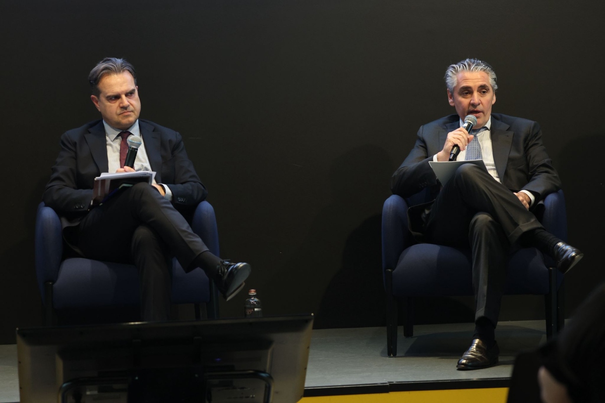 Assemblea Salumitalia. Da sinistra: Cristiano Ludovici, presidente di Salumitalia – Consorzi Indicazione Geografica; Lorenzo Beretta, presidente dell’Associazione Industriali delle Carni e dei Salumi (Assica)