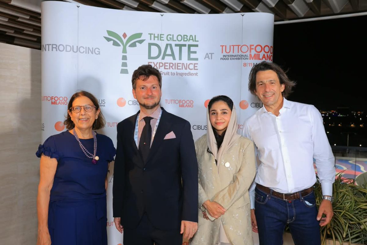 Marcella Pedroni, segretaria generale Fiere di Parma; Marco Bocchi, console generale d'Italia a Gedda; Sara Alshurayhi di Intern, Antonio Cellie, amministratore delegato di Fiere di Parma