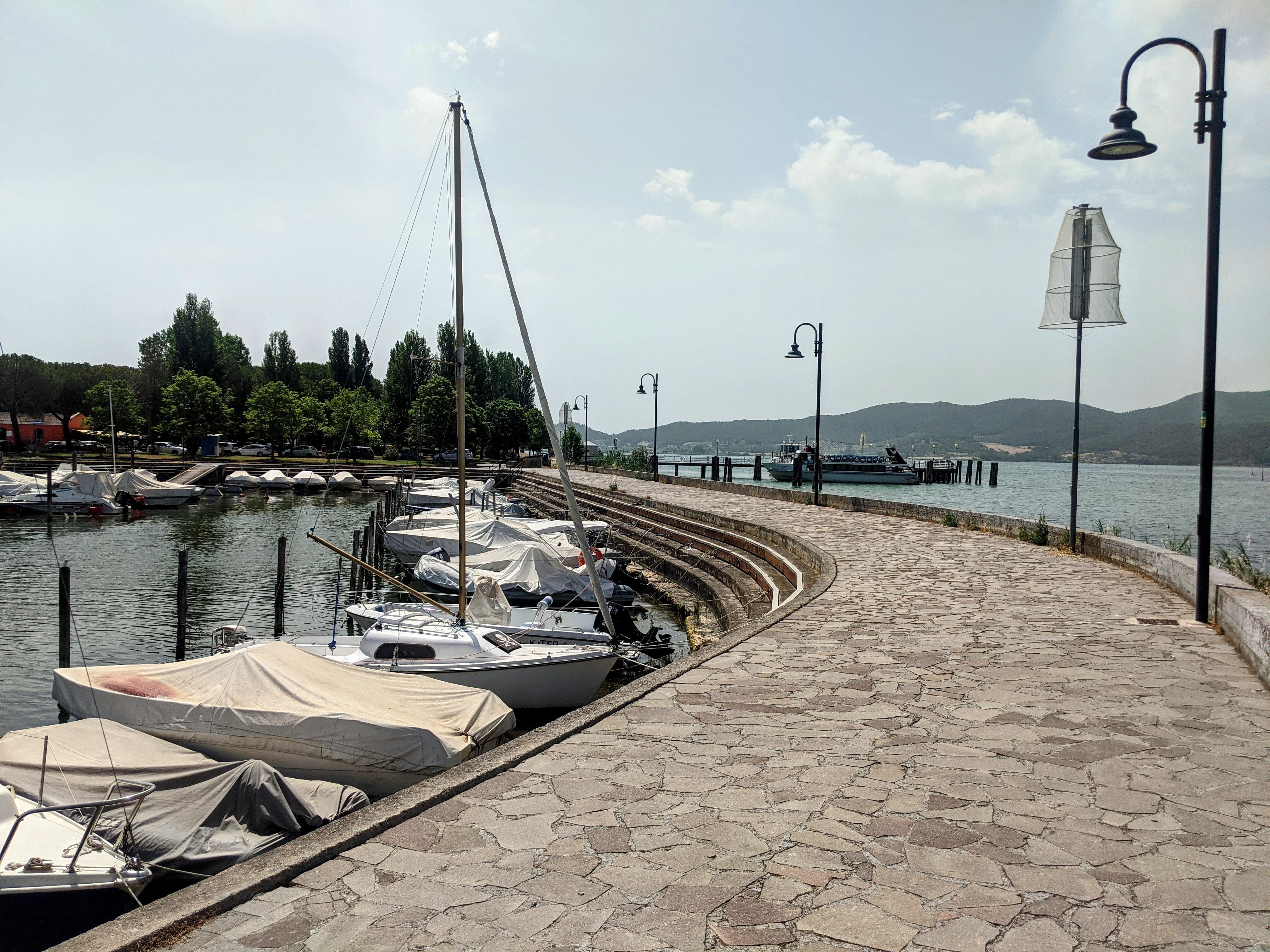 Zona portuale di San Feliciano presso il lago Trasimeno