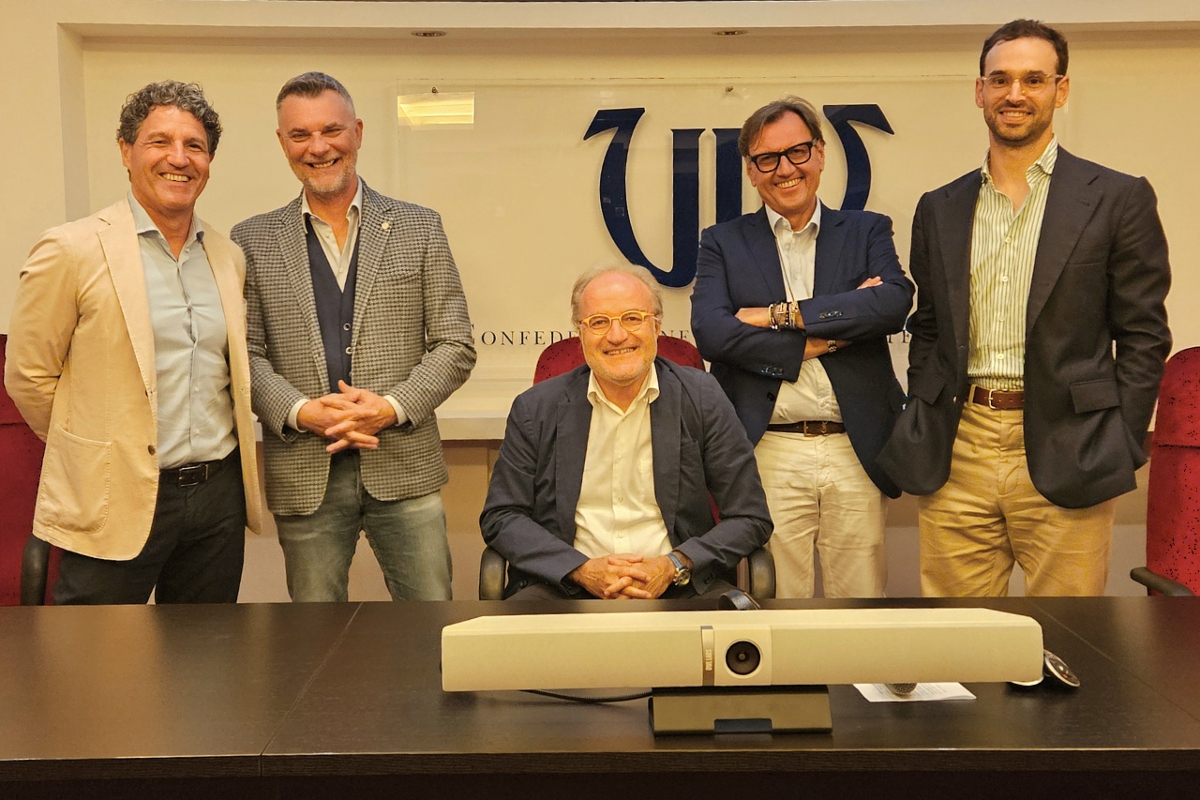 Il Consiglio Direttivo di Med.&A. Da sinistra: Andrea Braconi, Patric Lorenzon, Carlo Miravalle, Marco Banzola e Federico Repetto