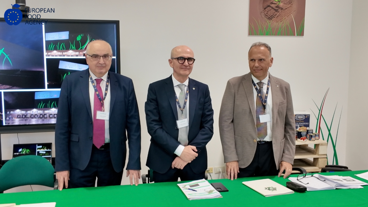 Dirigenti Conserve Italia: A sinistra: Maurizio Gardini (presidente). Al centro: Pier Paolo Rosetti (direttore generale)