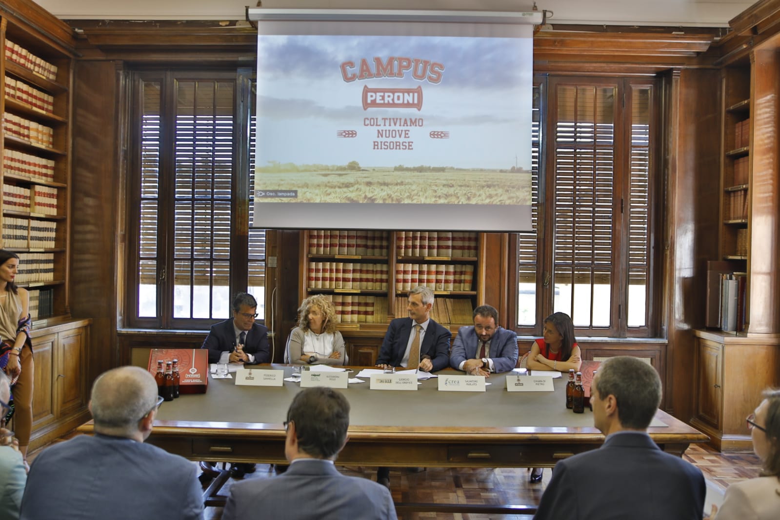Presentazione del Campus Peroni a Roma, centro d'eccellenza per la promozione e la diffusione della cultura della qualità e della sostenibilità in ambito agricolo e cerealicolo