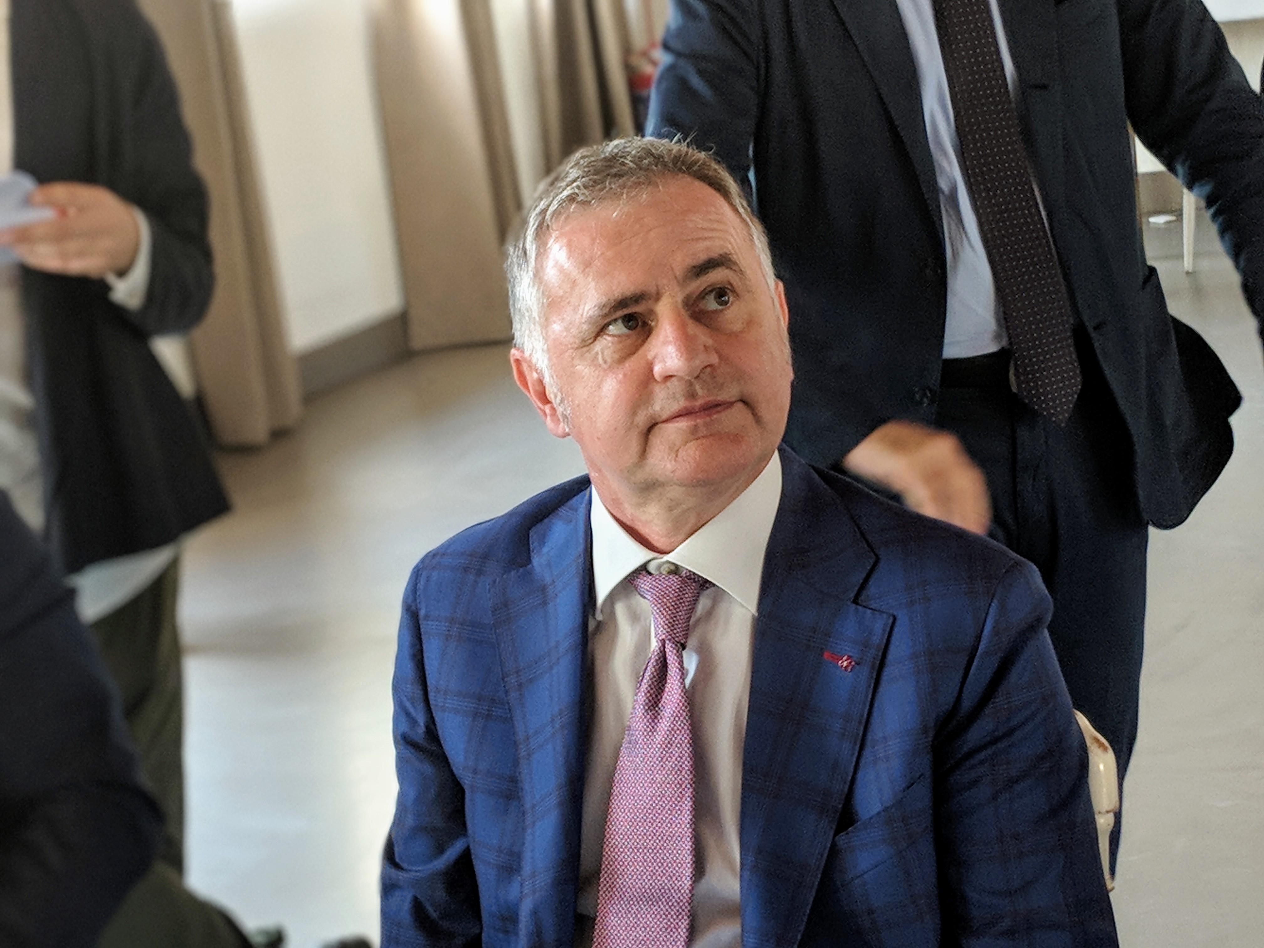 Fabio Manara, presidente Compag, in occasione della conferenza "Grano duro: mietitura a porte aperte con i protagonisti della filiera" tenutasi a Roma in data 6 luglio 2018