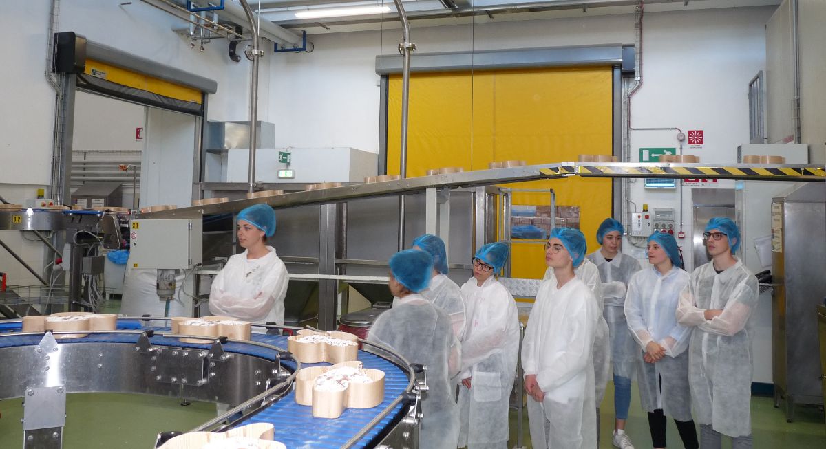 I ragazzi dell’Arte Bianca di Neive scoprono come avviene la produzione delle colombe Maina