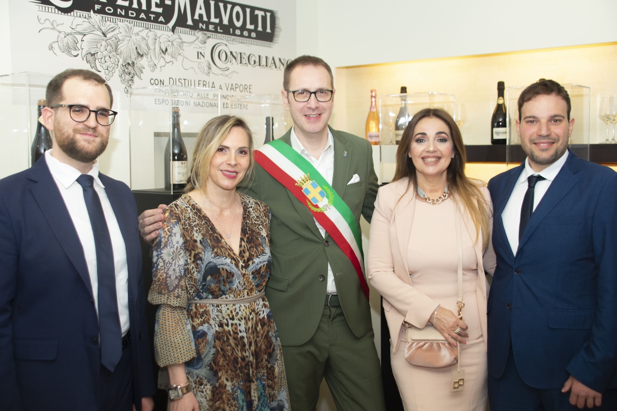 Andrea Barone, Rosanna Carpenè, Fabio Chies, Camilla Nata, Ignazio Lombardo (Vinitaly, 15 aprile 2024)