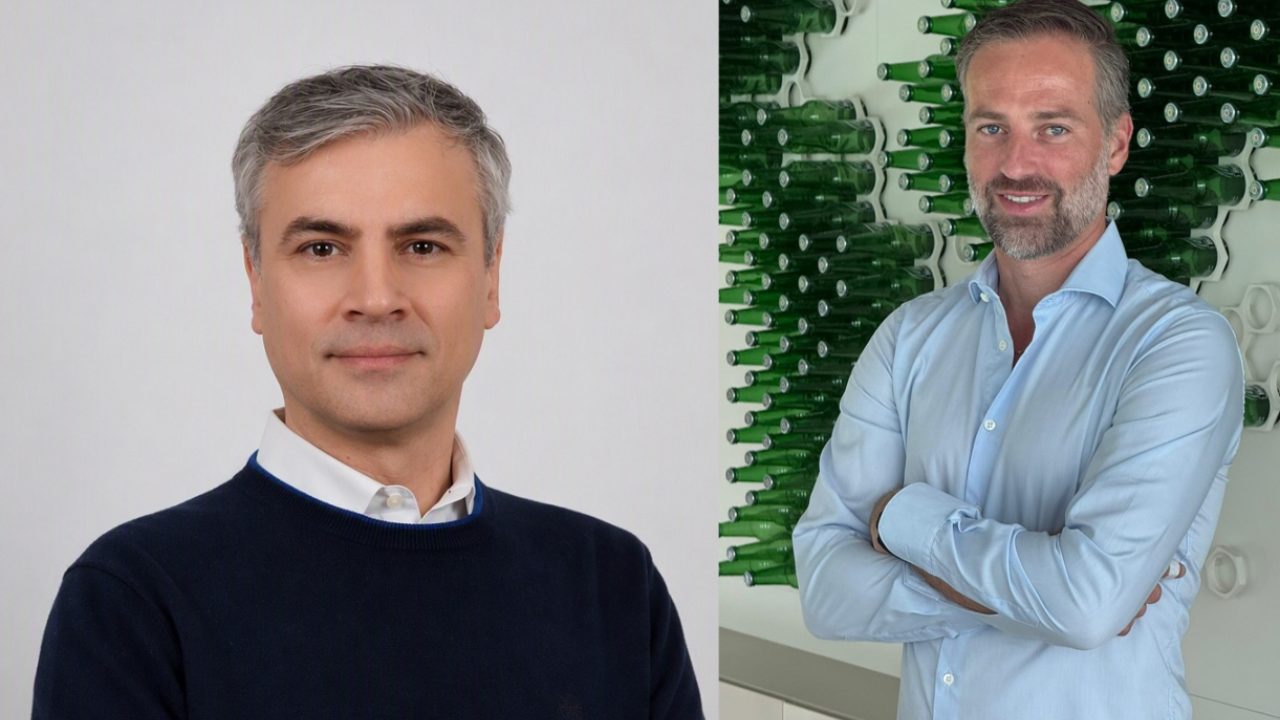 Da sinistra: Giuseppe Mele, Supply Chain Director di Heineken Italia e Paul Schalekamp, amministratore delegato di Partesa