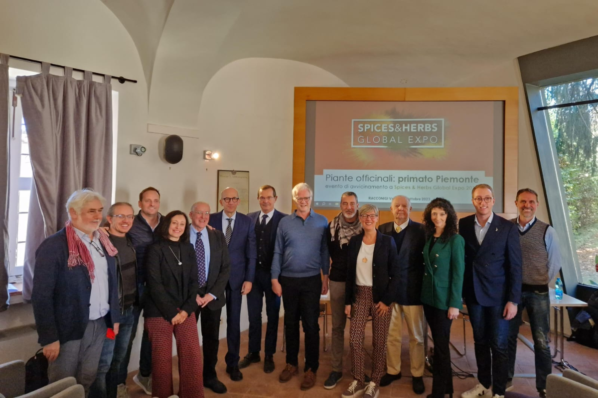 Relatori al convegno “Piante officinali: primato Piemonte” promosso da Spices & Herbs Global Expo