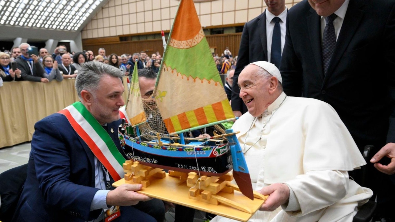 Udienza Papa Francesco ai pescatori delle marinerie italiane (Città del Vaticano, 23 novembre 2024)