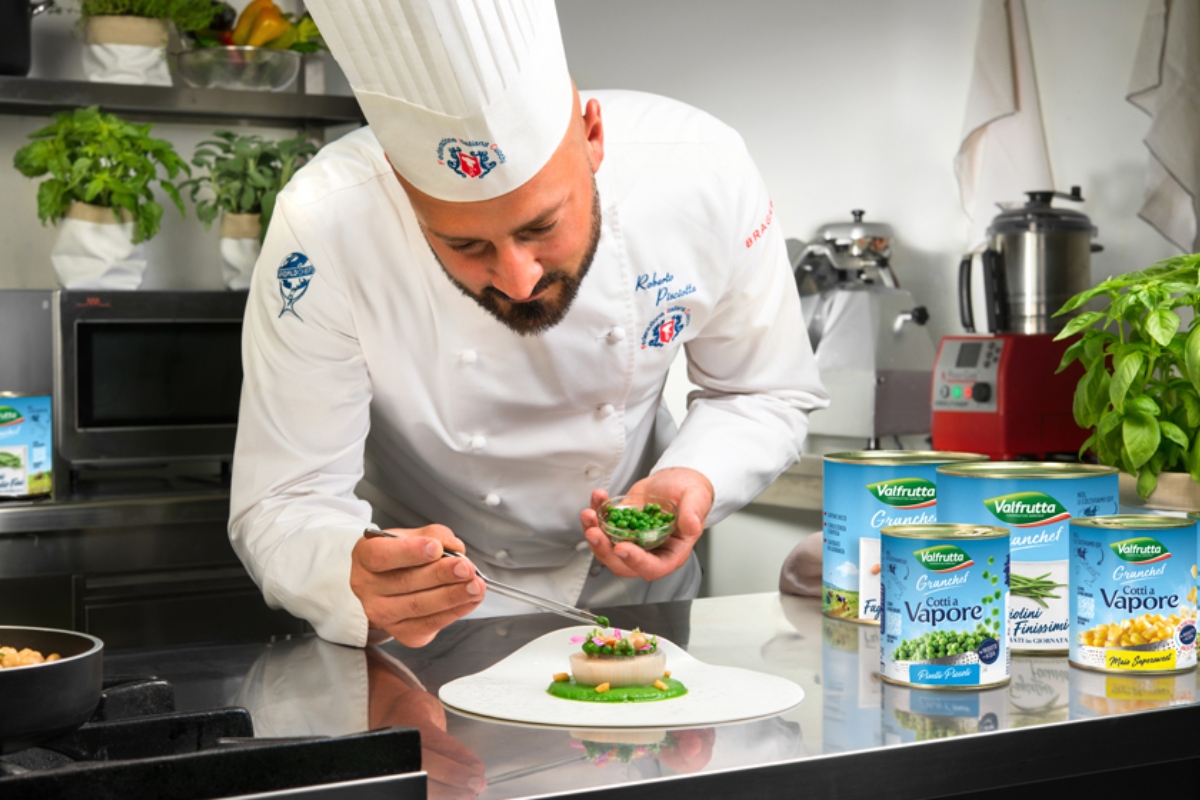 Alcuni prodotti della gamma Valfrutta Granchef, nata per offrire qualità, servizio e sicurezza ai professionisti della ristorazione