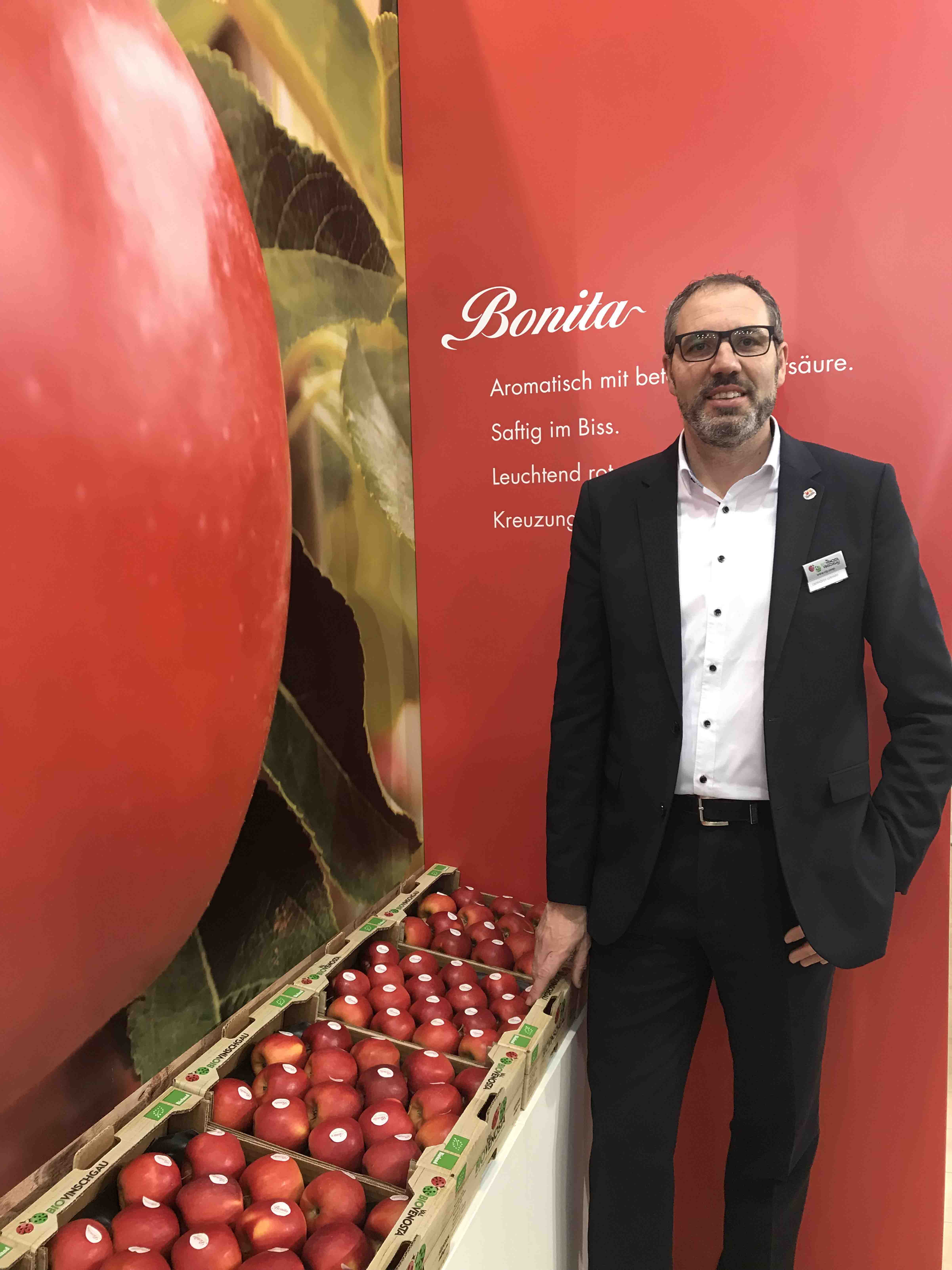 Gerhard Eberhofer, responsabile vendite Bio Val Venosta a BioFach 2019
