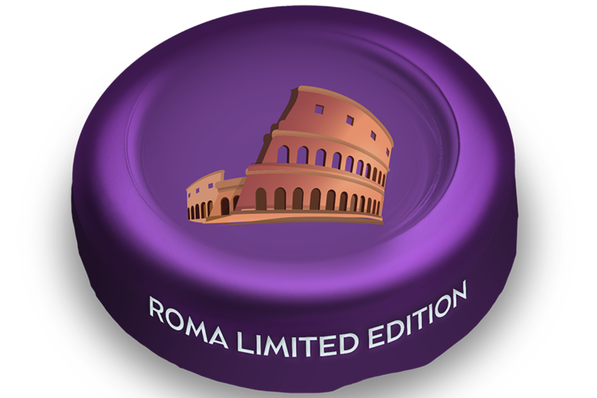 Il tappo dedicato al Colosseo della Limited Edition Yoga