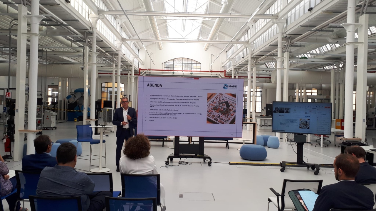 Davide Polotto, Business Development MADE Competence Center I4.0, interviene al seminario di Assica sull'intelligenza artificiale (Milano, 4 luglio 2024)