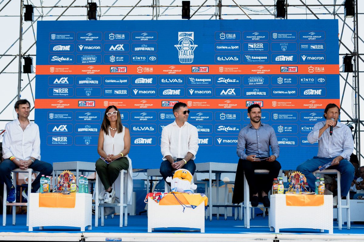 Presentazione Finals, da sinistra Bertea, Frisoni, Gavelli, Imola, Santa Maria