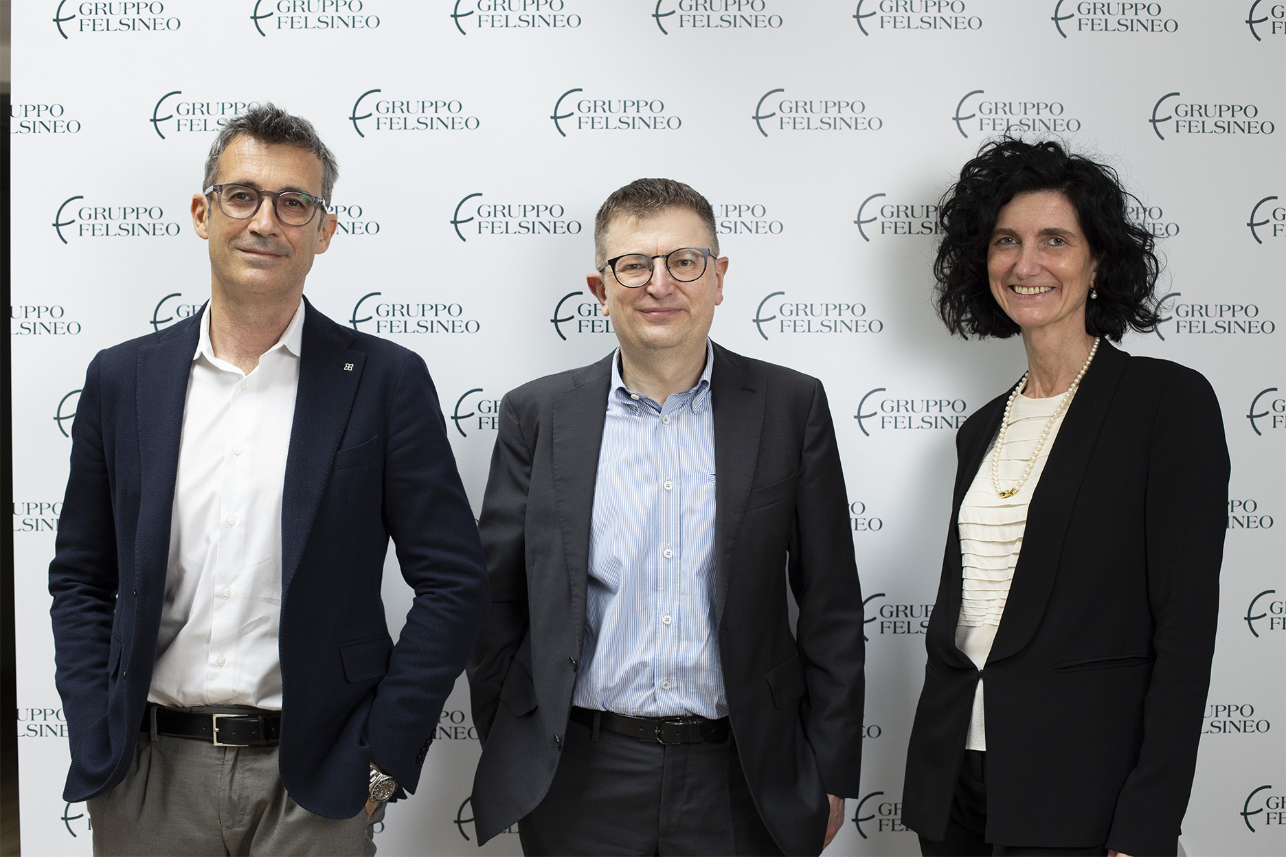 Felsineo: da sx Gianluca Cardelli, DG, Andrea Raimondi, Presidente, Emanuela Raimondi AD