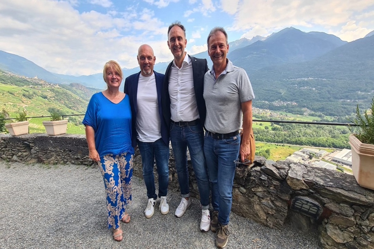 Gli assessori regionali lombardi Alessandro Beduschi e Massimo Sertori in visita in Valtellina