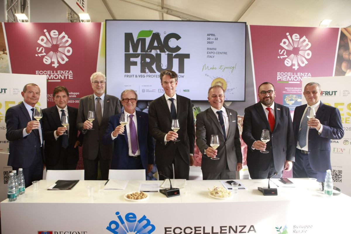 Partecipanti conferenza stampa presentazione Macfrut 2027 (Torino, 24 settembre 2026)
