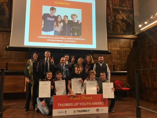 Proclamato il vincitore dell'iniziativa Thumbs Up Youth Award