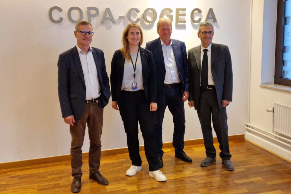 Da sinistra: Eric Masset presidente Luzerne de France; Emma Wiesner europarlamentare; Eiko Jan Duursema, presidente Cide e Riccardo Severi, riconfermato alla vicepresidenza di Cide