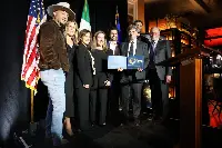 Il presidente di Ice-Agenzia, Matteo Zoppas, interviene al Winter Fancy Food (Las Vegas, 22 gennaio 2024)