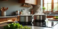 Pentole sulla cucina a gas