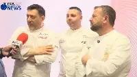 Edoardo Amendola, chef dell'Antica Pizzeria Di Matteo (a sinistra), e il pastry chef Ciro Poppella (a destra)