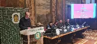 Il presidente di Confagricoltura, Massimiliano Giansanti, conclude i lavori del convegno "Carni rosse: economia, salute e società"