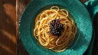 Spaghetti con caviale