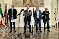 Il presidente della Regione Veneto, Luca Zaia, alla presentazione della XXI edizione di Caseus (30 settembre 2025)