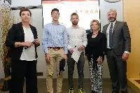 Vincitori Premio Pubblicitario per un giorno. Nicolò Merante e Luca Pessina