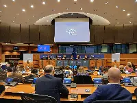 Presentazione film "World Without Cows". Bruxelles, Parlamento Europeo, 21/5/2025