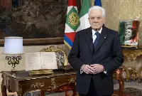 Un momento del discorso di fine anno del Presidente della Repubblica Sergio Mattarella il 31 dicembre 2025