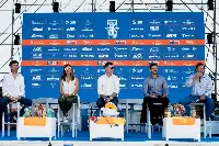Presentazione Finals, da sinistra Bertea, Frisoni, Gavelli, Imola, Santa Maria
