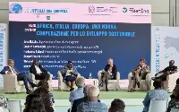 Meeting Rimini 2024. Incontro Avsi con intervento di Renzo Piraccini (Pres. Macfrut)