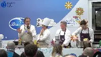 Il pasticcere Ernst Knam si esibisce in uno showcooking a Sigep 2026